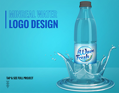 Water Bottle Logo Design, Logo Presentation