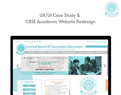 CBSE Academics Website Redesign