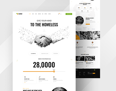 Gainioz - Charity & Donation website Design