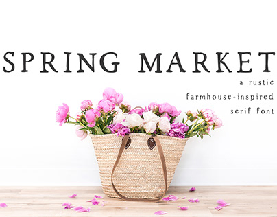 Spring Market Rustic Serif Font