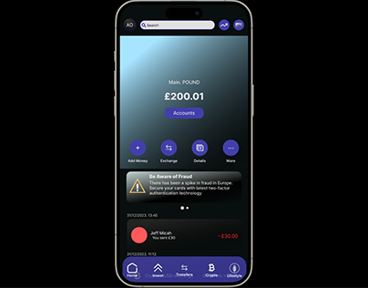 Bank App: UI design