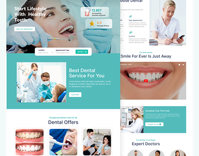 Dental website Landing Page design
