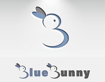 Blue Bunny Logo design