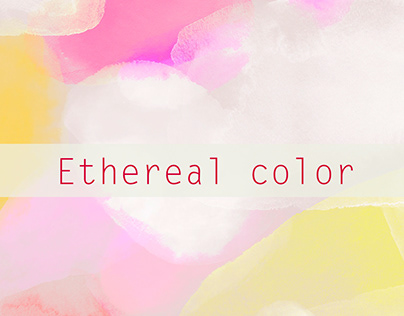 Ethereal color, watercolor pattern design