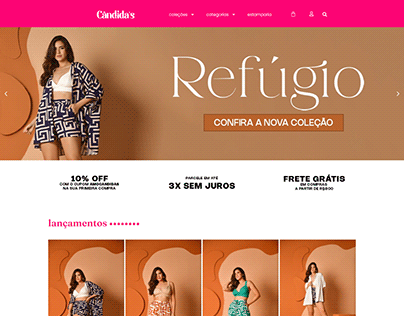 Cândida's | Loja Virtual | Web Design