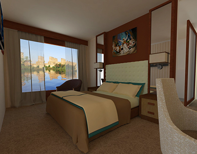 taoura hotel room in a floating boat