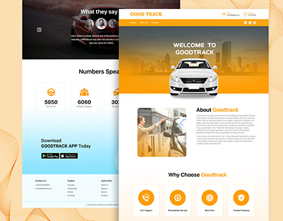 Online Taxi Booking Website Design