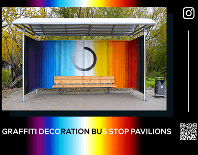 GRAFFITI DECORATION BUS STOP PAVILIONS 2019