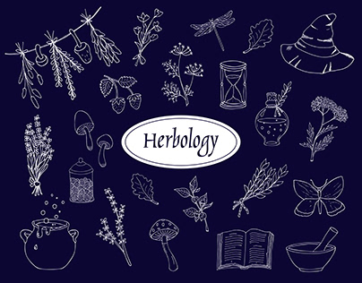 Herbology doodle set