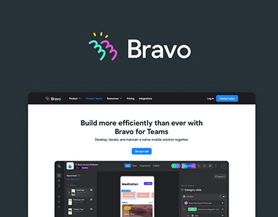 Bravo Studio Rebranding (UI/UX and Social Media)