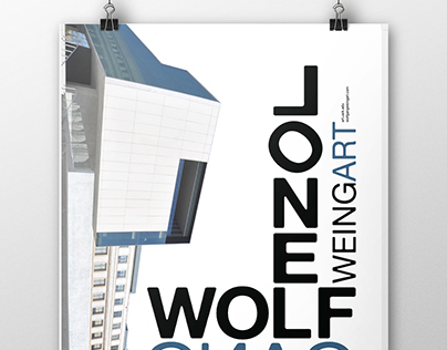 Wolfgang Weingart lecture poster - "Lone Wolfgang" #2