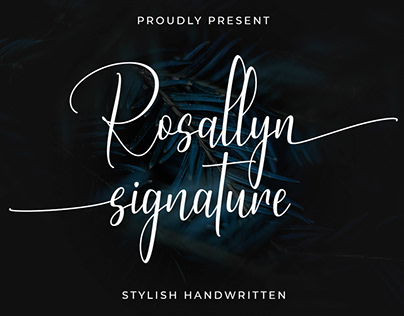 Free Rosallyn Signature Stylish Handwritten Font