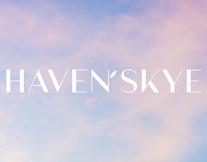 Haven Skye: logo and label design for care cosmetics
