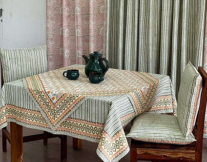 Soma Block Prints Cotton Tablecloth Designs