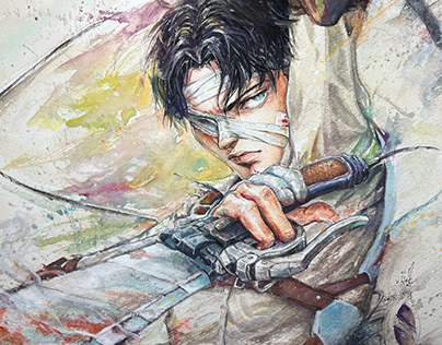 The process of taking this painting（Levi）