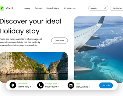 Landing Page - Travel Website