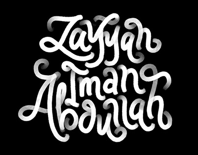 Lettering: Zayyan Iman Abdullah