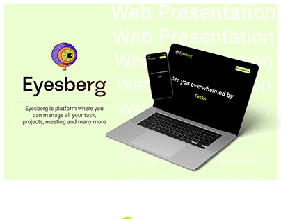 Eyesberg - Website for productivity app