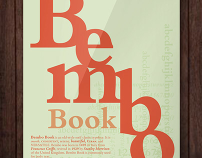 Everybody wants to be a Bembo...Book
