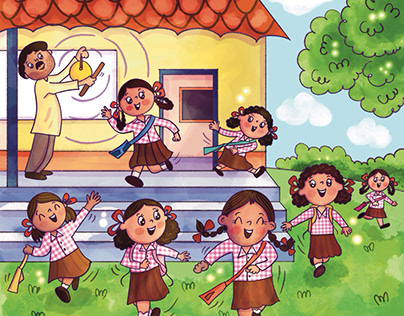Illustrations for Educate Girls India NGO