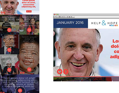 NYC Catholic Charities Help & Hope email redesign