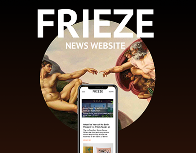 FRIEZE - News website redesign