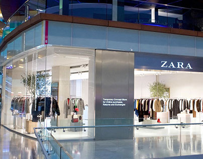 The Zara pop-up store in London Courtesy Photo