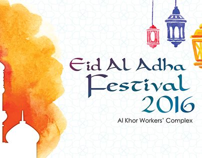 Barwa Eid Festival Backdrop and Flyer Sample