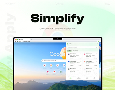 Simplify Chrome Extension Redesign
