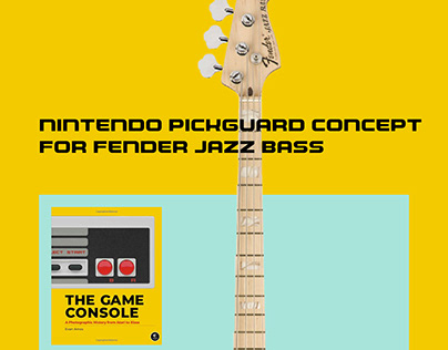 Nintendo Pickguard design for Fender Jazz Bass