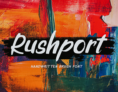 Rushport Handwritten Brush Font