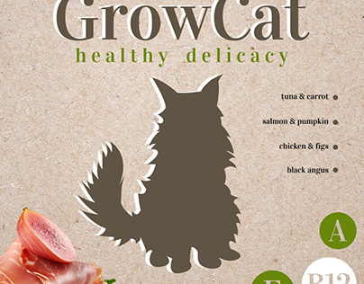 GROWCAT | LOGO AND DESIGN FOR CATS FOOD
