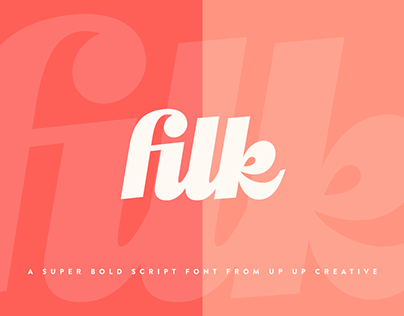 Filk, A Super-Bold Script Font