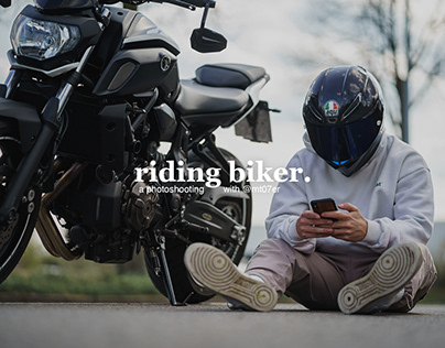 riding biker.
