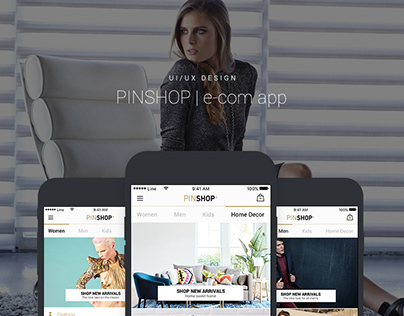 PINSHOP | UI/UX | e-com app