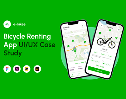 E-Bike Rental UX Case Study with UI Design