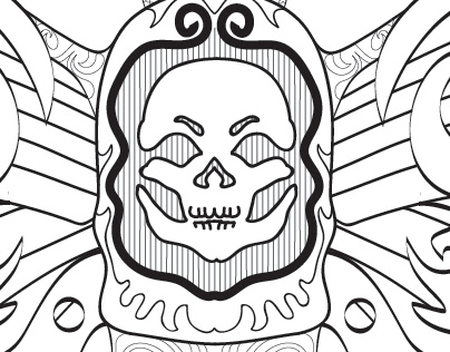 Death's head Moth letterpress design