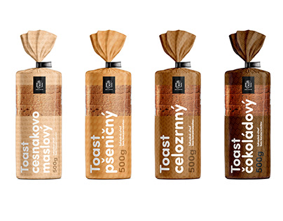 Packaging for a toast brand