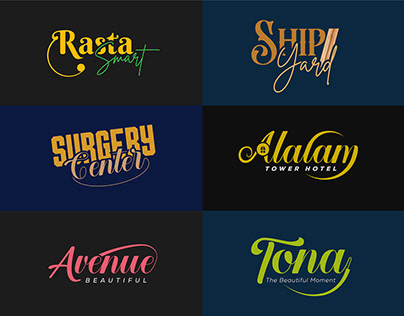 Typography logo, wedding, fashion, clothing, wordmark