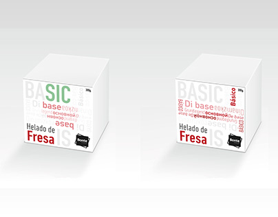 Basic ice cream packaging design