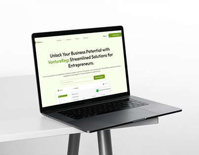 Business Registration company landing page