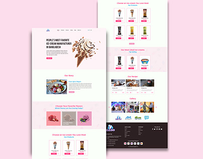 IGLOO Ice-Cream Website Ui Redesign