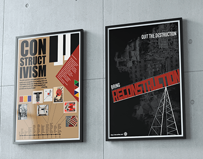 Constructivist Social Pastiche Posters
