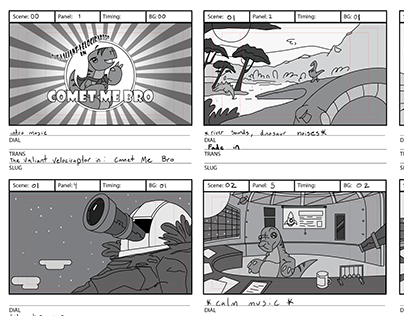Comet Me Bro Storyboards