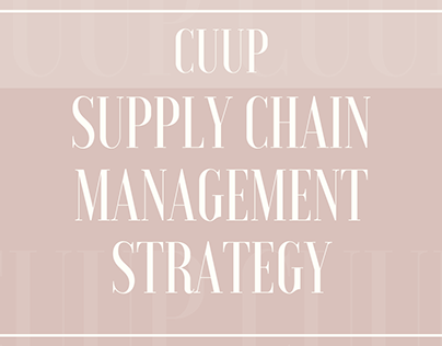 Supply Chain Management Strategy for CUUP