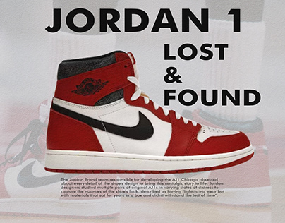 JORDAN 1 LOST AND FOUND POSTER