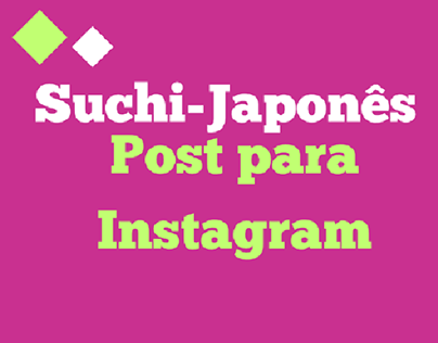 post para Instagram de comida japonesa Suchi