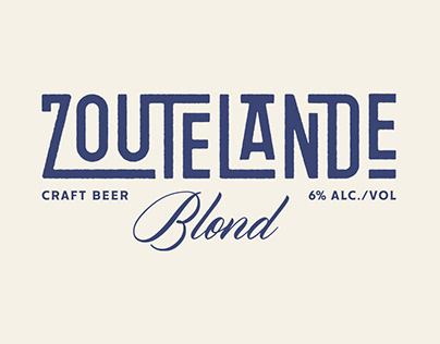 Beer label Zoutelande Blond