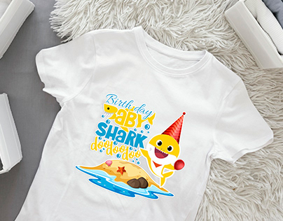 baby shark family shirts for birthday party