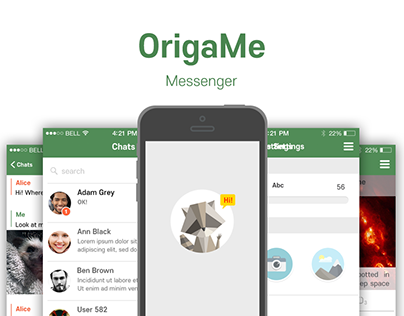 OrigaMe. Messenger